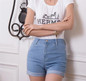2016 New Fashion women's jeans Summer High Waist Stretch Denim Shorts Slim Korean Casual women Jeans Shorts Hot Plus Size