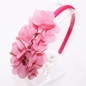 Candy Colors Children headbands Baby Headwear Chiffon Flower Hairband Girl Headband Rhinestones Hair Band Cute Hair Accessories