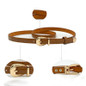 Candy Color Metal Buckle Thin Casual Belts for Women Leather Belt Female Straps Waistband Cummerbund For Apparel Accessories