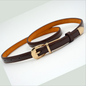 Candy Color Metal Buckle Thin Casual Belts for Women Leather Belt Female Straps Waistband Cummerbund For Apparel Accessories