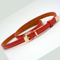 Candy Color Metal Buckle Thin Casual Belts for Women Leather Belt Female Straps Waistband Cummerbund For Apparel Accessories