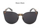 CandisGY Cat Eye Women Men Gothic Sunglasses Lady Fashion Brand Desinger Mirror Cateye Rose Gold Sun Glasses Female I01