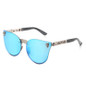 CandisGY Cat Eye Women Men Gothic Sunglasses Lady Fashion Brand Desinger Mirror Cateye Rose Gold Sun Glasses Female I01