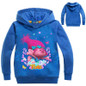 2017 Boys Girls Outwear Trolls clothes Hoodies Cartoon Troll Costumes Clothes T shirts Children's Sweatshirts For Boys Kids Tops