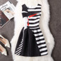 2017 Black White Office Women Dress Harajuku Mini Vintage Summer Dress Work Wear Formal Sleeveless Vestidos De Festa Clothing