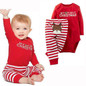 2016 Christmas Newborn Baby Girls Boys Cotton Romper +Long Pants Outfits Clothes 0-18M