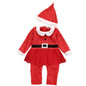 2016 Christmas Baby Clothes 0-24M Newborn Baby Boys Girls Santa Claus Rompers Hat 2Pcs Outfits Infant Bebes Christmas Gift