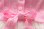 Elegant Girl Dress Girls 2016 Summer Fashion Pink Lace Big Bow Party Tulle Flower Princess Wedding Dresses Baby Girl dress
