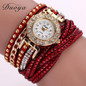 Duoya Watch Women Brand Luxury Gold Fashion Crystal Rhinestone Bracelet Women Dress Watches Ladies Quartz Wristwatches