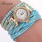 Duoya Watch Women Brand Luxury Gold Fashion Crystal Rhinestone Bracelet Women Dress Watches Ladies Quartz Wristwatches