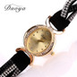 Duoya Brand Watches Women Luxury Crystal Women Gold Bracelet Quartz Wristwatch Rhinestone Clock Ladies Dress Gift Watches XR572