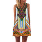 2016 Women Dress 3D Print Vintage Hippie Summer Beach Dress Dashiki Loose Plus Size Women Clothing