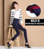 2016 Winter warm velvet thicken Women Pencil Pants Candy Color High elasticity Female Skinny pants female trousers Leggings