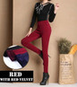 2016 Winter warm velvet thicken Women Pencil Pants Candy Color High elasticity Female Skinny pants female trousers Leggings