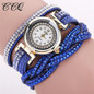 CCQ Luxury Brand Fashion Rhinestone Bracelet Wristwatch Women Ladies Girls Quartz Watch Casual Clock Relogio Feminino Gift 1739