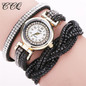 CCQ Luxury Brand Fashion Rhinestone Bracelet Wristwatch Women Ladies Girls Quartz Watch Casual Clock Relogio Feminino Gift 1739