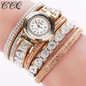 CCQ 2016 Fashion Watch Women Luxury Rhinestone Bracelet Wristwatch Ladies Quartz Watch Casual Women Clock Relogio Feminino C43