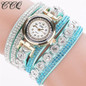 CCQ 2016 Fashion Watch Women Luxury Rhinestone Bracelet Wristwatch Ladies Quartz Watch Casual Women Clock Relogio Feminino C43
