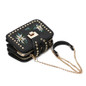 Luxury Handbags Women Bags Designer Brand Fashion Embroidery Flower Chains Rivet Lock Leather Shoulder Crossbody Messenger Bags