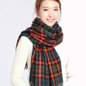 luxury Brand Plaid Cashmere Scarf Women Oversized Blanket Scarf Wrap Warm Wool Scarf Women Pashmina Shawls and Scarves