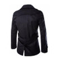 New 2017 Men Trench Coat Solid Turn-down Collar Double Breasted Fashion Slim Fit Casual Outerwear Mens Trench Coats 3 Color