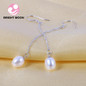 Natural freshwater Pearl Earrings For Women 925 Sterling Silver Earrings Jewelry Water Drop Pearl Earring Quality Wedding Gifts