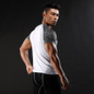 NANSHA Quick Dry Slim Fit Tees Men Patchwork T-Shirts Compression Shirt Tops Bodybuilding Fitness O-Neck Short Sleeve T Shirt