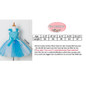 Princess Anna Elsa Dress Tulle Tutu Dress Snow Queen Christmas Halloween Cosplay Costume Birthday Party Vestidos Children Dress