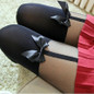 Popular Sexy Girl Women Sexy velvet Tights fake High Stocking Pantyhose Mock Bow Suspender High Knee Tattoo Tights