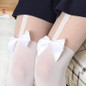Popular in Japan Girl Women Sexy velvet Tights fake High Stocking Pantyhose Mock Bow Suspender High Knee Tattoo Tights