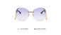 POLYREAL New Vintage Oversized Rimless Sunglasses Retro Women Men Optics Large Metal Sun Glasses Frame Gradient Eyeglasses UV400