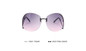 POLYREAL  Sunglasses Women Vintage Oversized Rimless Large Female Transparent Gradient Clear Lens Sun Glasses Frame Eyewear