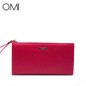 OMI Women's wallet Women's bag Female's purse ladies' long wallet genuine leather purse famous designer brand luxury Clutch 2017