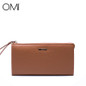 OMI Women's wallet Women's bag Female's purse ladies' long wallet genuine leather purse famous designer brand luxury Clutch 2017