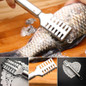 Kitchen Tool Cleaning Fish Skin Scraper Stainless Steel Fish Scales Brush Cleaner Descaler Skinner Scaler Fishing Tools