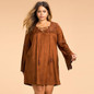 Kissmilk Plus Size New Fashion Women Clothing Streetwear Bohemian Solid Dress Long Sleeve Lace Big Size Dress 3XL 4XL 5XL 6XL