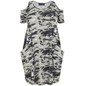 Kissmilk Plus Size New Fashion Women Clothing Casual Camouflage Cold Shoulder Dress Short Sleeve Big Size Dress 3XL 4XL 5XL 6XL