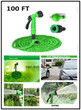 VILEAD Garden Watering Hose Reels 100FT with Water Spray Gun Green Blue Expandable Magic X Hose 30M Garden Hose for Car Washing