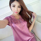 Satin Nightshirts For Women Ladies faux Silk Sleeping Dress female Nightdress Sleepwear Pijama Pyjama Nightwear summer nightgown