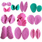 All Purpose Leaf Veiner Silicone Double Side Veiner Flower Cutter Cake Decorating Moulds Cookie Mould