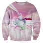 Alisister 2018 New Fashion Men/women's Unicorn Cat Hoodie Winter/autumn 3d Galaxy Sweatshirts Clothes Harajuku Animal Sweatshirt