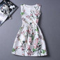 New A-Line dress for Women teenagers butterfly print sleeveless Ladies princess party dress 12 - 20 years 2017 Women's dress
