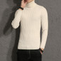 New 2017 Winter Mens Sweaters and Pullovers Men High Elastic Brand Sweater Male Outerwear Jumper Knitted Turtleneck Sweaters 4XL