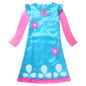 New 2017 Trolls Party Dress for Girls Baby Kid Costumes Autumn Christmas Flower Cartoon Girl Dresses Wig Toddler Clothing Troll