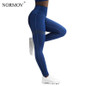 NORMOV Activewear High Waist Fitness Leggings Women Pants Fashion Patchwork Workout Legging Stretch Slim Sportswear Jeggings