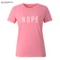 NOPE summer tops tees ladies short t shirt women t-shirt Cotton female tshirt round neck womens t shirts