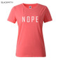 NOPE summer tops tees ladies short t shirt women t-shirt Cotton female tshirt round neck womens t shirts