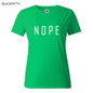 NOPE summer tops tees ladies short t shirt women t-shirt Cotton female tshirt round neck womens t shirts