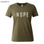 NOPE summer tops tees ladies short t shirt women t-shirt Cotton female tshirt round neck womens t shirts