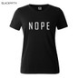 NOPE summer tops tees ladies short t shirt women t-shirt Cotton female tshirt round neck womens t shirts